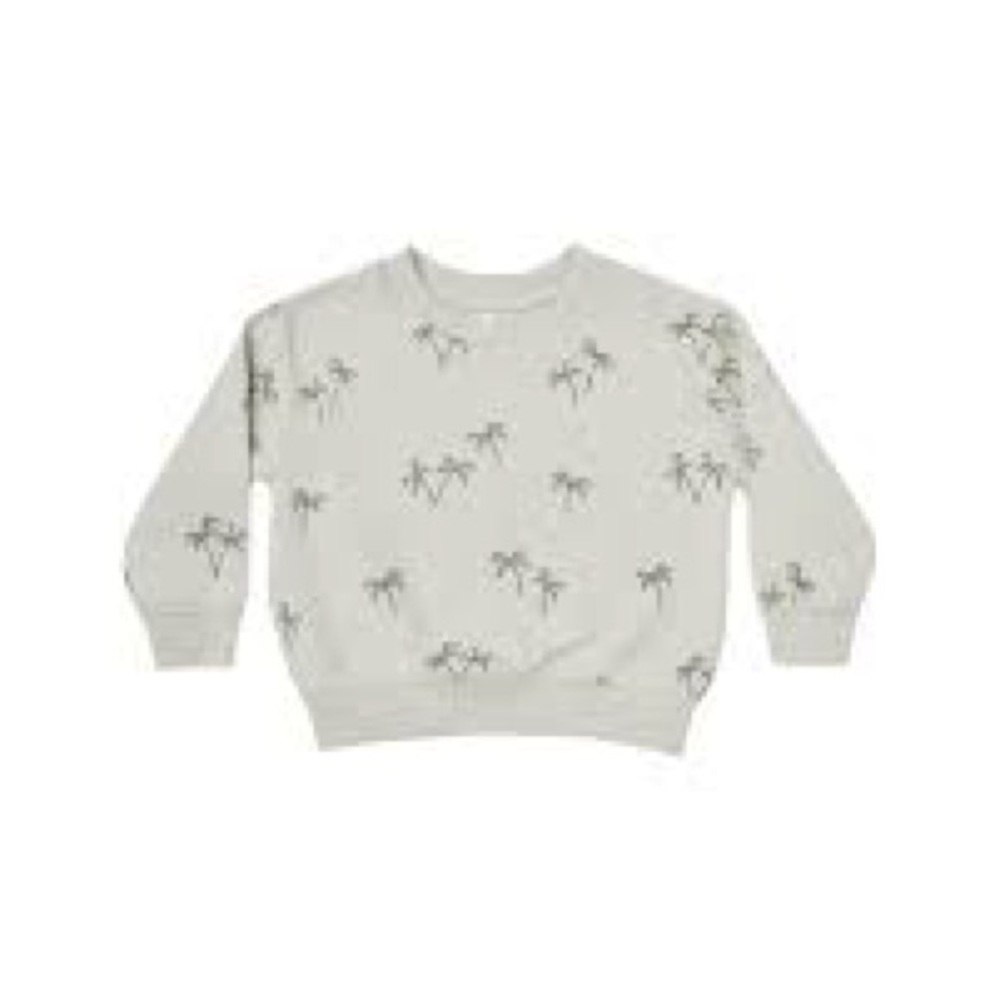Kids Rylee + Cru Sweatshirt, Palm trees. Size: 2-3T